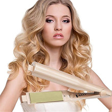 Load image into Gallery viewer, Professional 2 in 1 Hair Curling &amp; Straightening Iron Hair Straightener Hair Curler Wet &amp; Dry Flat Iron Hair Styler
