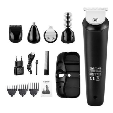 Kemei km-550 11 in 1 Electric Hair Clipper Rechargeable Cordless Nose Hair Trimmer Shaver 100-240V