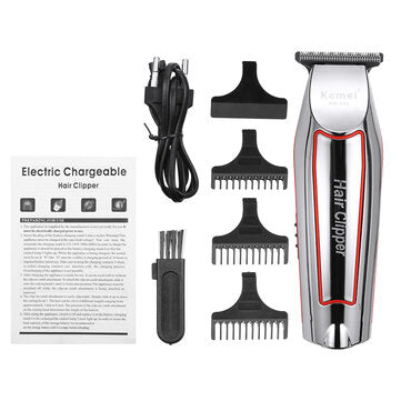 Professional Electric Hair Trimmer Cordless Rechargeable Clipper Shaver + 4 Guide Combs